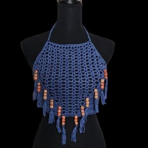 Crochet Beaded Crop Top